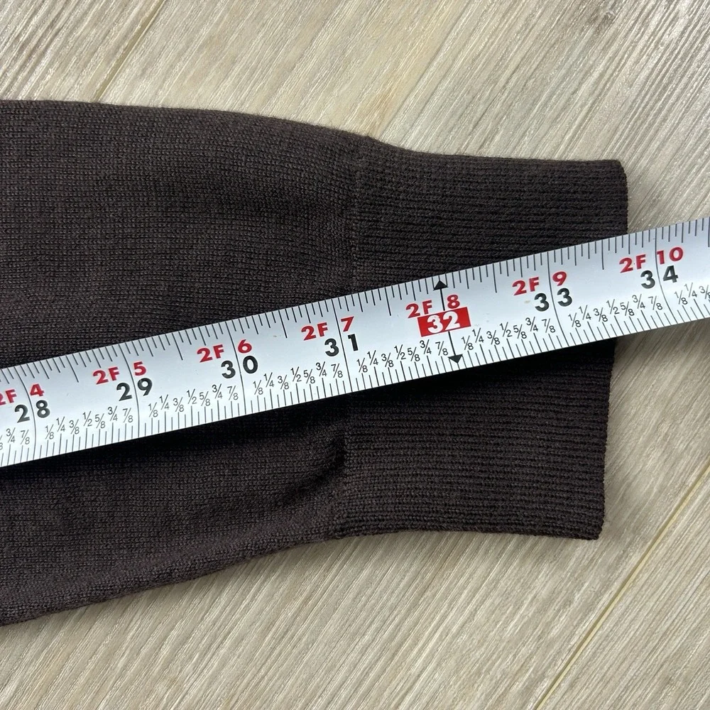 Banana Republic Medium Chocolate Brown Merino Wool Crew Neck Sweater